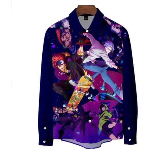 2021 New SK8 Skateboard, Peripheral Campus Trend, Long Sleeve, Kiya Martial Arts Chihe Langa shirt thin anime suit