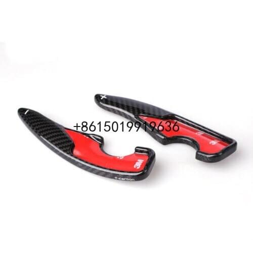 2pcs Carbon Fiber Steering Wheel Shift Paddle Extension Add On For Subaru 2017 BRZ