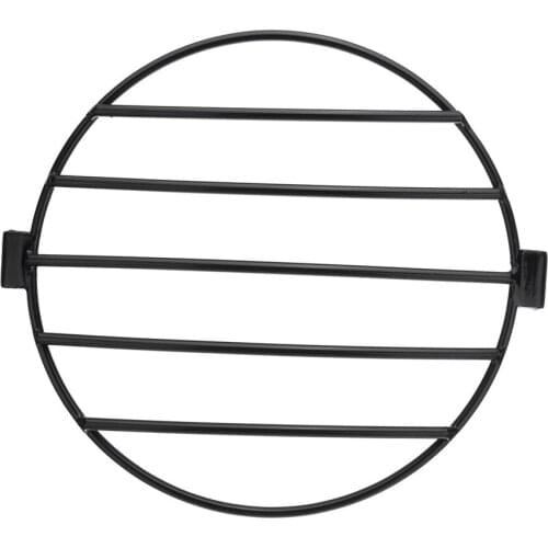 7" Motorcycle Retro Vintage Headlight Metal Mesh Protector Guard Cover For Sportster