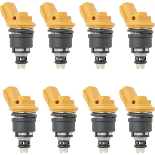 8pcs/lot 555cc Fuel Injector 16600-RR543 Nismo Side Feed For Nissan 300ZX Z32 RB25DET VG30DETT SR20DET KA24 Nozzle Injection