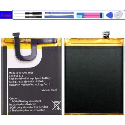 Bv9700 Battery 4380mAh For Blackview Bv9700 PRO Bv9700PRO Series 605872 Mobile Phone Bateria