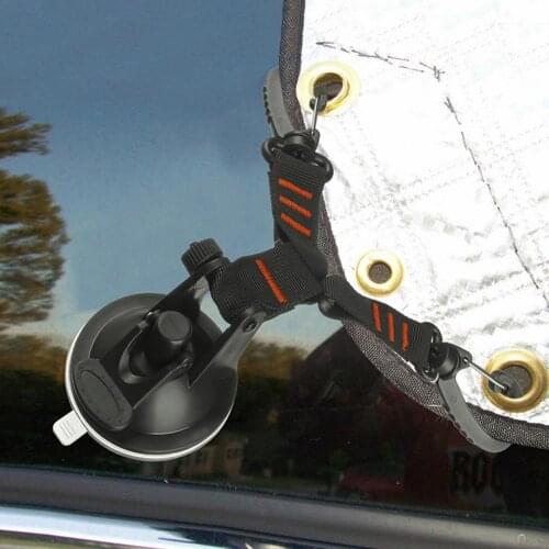 Car Tent Accessories Hook With Strong Sucker Outdoor Double-headed Suction Cup Hook For Camping Travel Tent Canopy Fixed