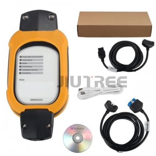 JIUTREE VCADS 88890180 (88890020 + Yellow Protection) V2.01 Truck Diagnostic Interface for Volvo/Renault