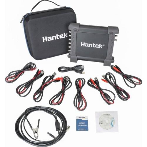 Hantek 1008c Automotive Oscilloscope/DAQ/Programmable Generator Handheld 8 Channels USB Oscilloscopes with Auto Ignition Probe
