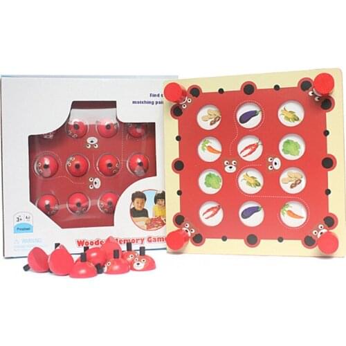 Memory Game Memory Checkerboard Training Games Fruit Alphabet Animal Matching Cognition Educational Toys Improve Kids Memory Toy