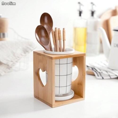 Ceramic Chopsticks Draining Rack Spoon Chopsticks Storage Holder Multifunctional Knife Fork Storage Organizer Kitchen Tools