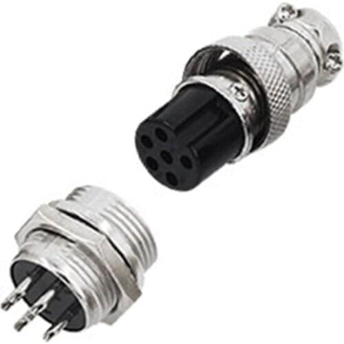 1 Set GX16-2 2/3/4/5/6/7/8/9 Pin Metal Male Female Thread Panel Connector 16mm Circular Aviation Plug Socket Durable Wholesale