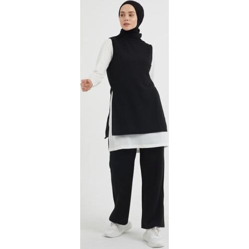 Women Set 3 Pieces Pant Muslim Set مسلم قمم Ensembles мусульманская одежда Tunique Femme Musulman блузки женские турция Turkey