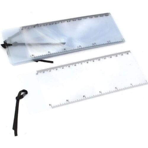 Private Custom Business 3 Times Mini Pvc Plastic Reading Magnifying Glass Ruler