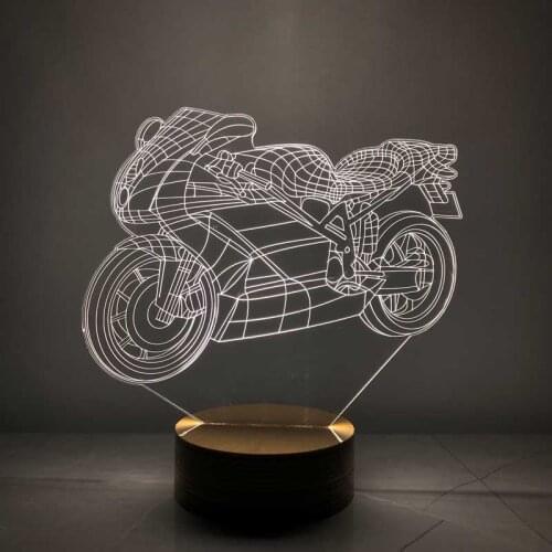 3D Motorcycle Led Lamp
