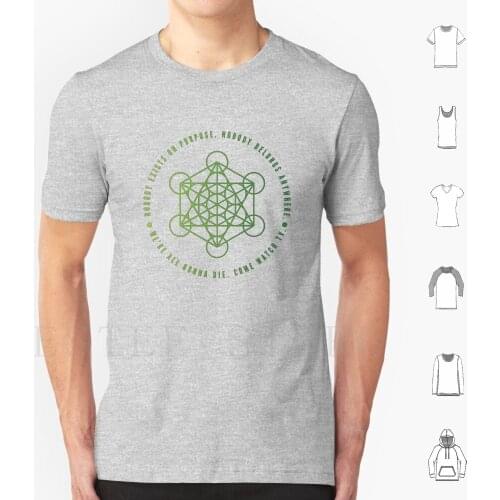We're All Gonna Die T Shirt Print Cotton Sanchez Morty Smith Nihilist Nihilism Metarons Cube Cube Metatron Sacred Geometry