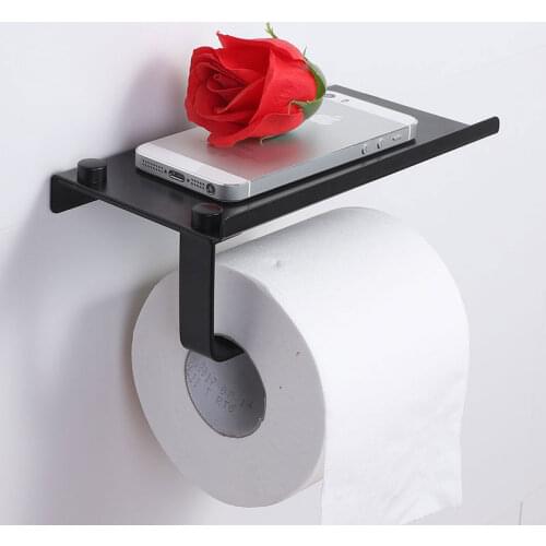 Wall Mounted Toilet paper holder stainless steel tissue holder mobile phone bathroom paper roll rack wall mount bathroom product