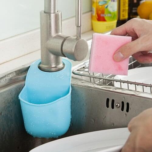 New Arrival Home Use Creative Folding Silicone Hanging Storage Holders Kitchen Bathroom Storage Holders Racks Dish washing pool
