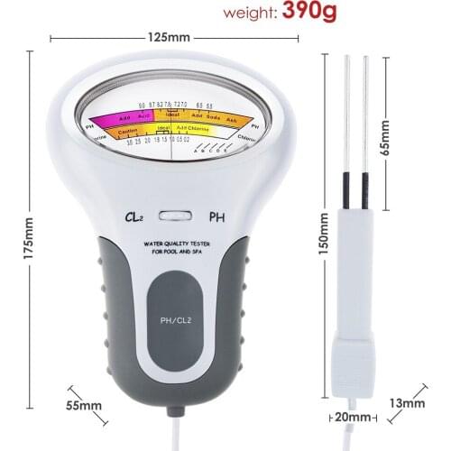 Portable Digital Monitor Ph Water Tester Meter Analysis Chlorine Swimming Pool Test Kit PAK55