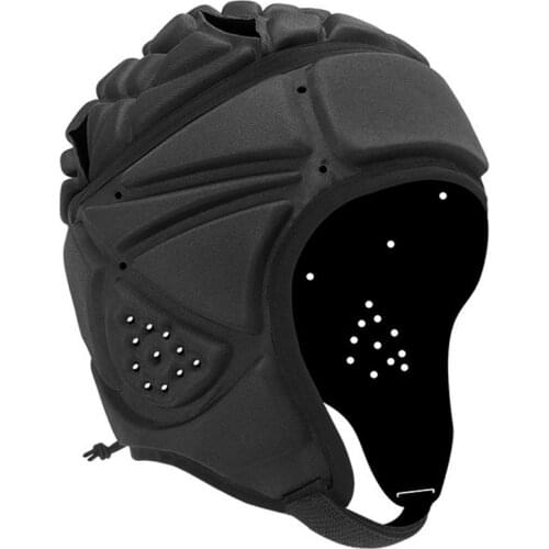 Rugby Soft Padded Headgear Sponge Spandex Adjustable Soccer Goalie Helmet Head Protector Goalkeeper Adjustable Soccer Goalie