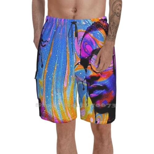 Rocky Rainbow MenS Sports Beach Swimming Shorts Asap Tripping Asap Tripping Music Rap Hip Hop Asap Rocky Trend