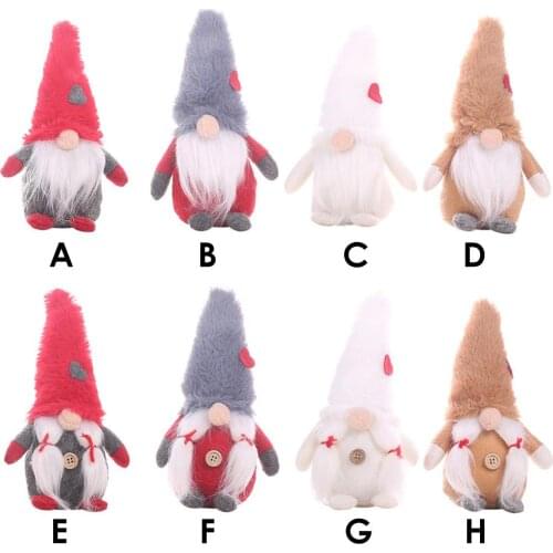 Christmas Faceless Plush Doll Ornament Non-woven Fabric For Land God Gnome Decoration Commercial Window Counter Childrens Gifts