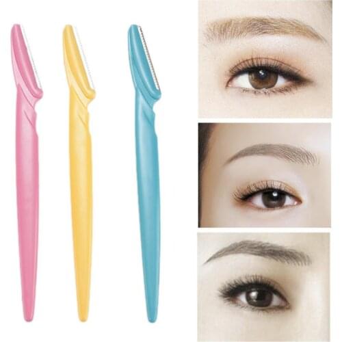 3Pcs Eyebrow Trimmer Facial Razor Hair Remover Trimmer Sharp Makeup Knife Blade Makeup Tool