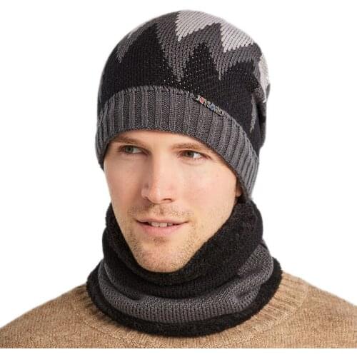 Outdoor Mens Winter Flame Knitted Woolen Hat Fashion All-match Warm Cycling Windproof Hat