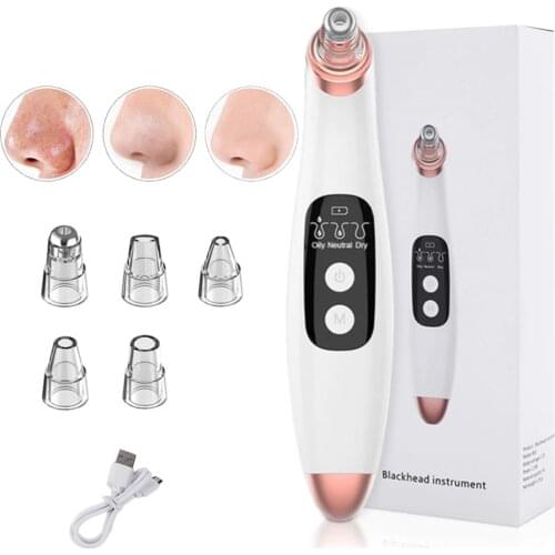 Facial Blackhead Remover Electric Acne Cleaner Blackhead Black Point Vacuum Cleaner Tool Black Spots Pore Skin Cleaner Machine