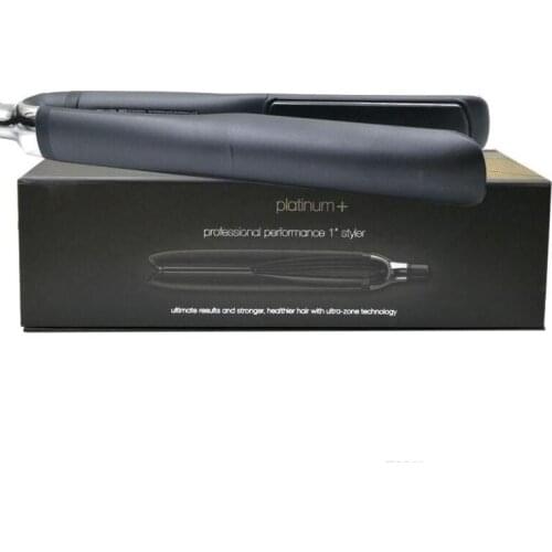PLATINUM Plus + Hair Straighteners Professional Styler Flat Hair Iron Straightener Hair Styling tool Black/White 110V-240V