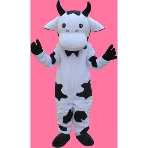 High Quality Cow Mascot Costume Adult Size Halloween Christmas Birthday Party Performances Cartoon Character Cow Mascot Costumes