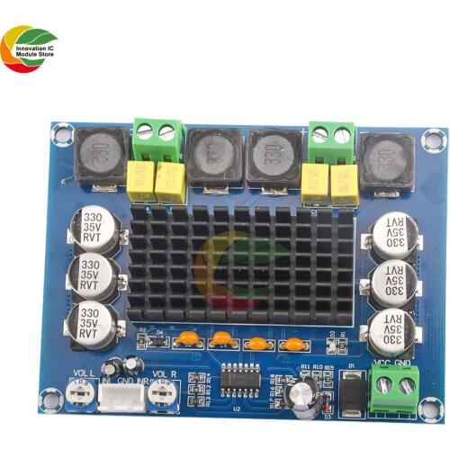 TPA3116D2 TPA3116 XH-M543 Dual Channel Stereo High Power Digital Audio Power Amplifier Board 120W+120W Amplificador DIY Module