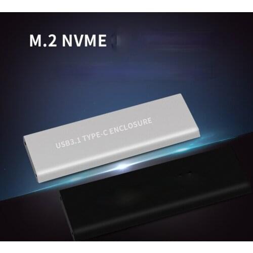 1Pcs NVME hard disk box low power Realtek chip Type-C mobile solid state hard disk box SSD external USB3.1
