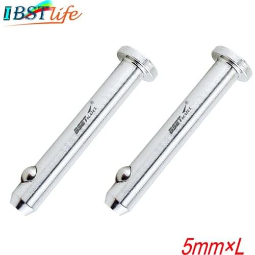 2X 5mm 316 Stainless Steel Dowel Pin Flat Head Cylindrical Pin Positioning Pins Quick Release Ball Pin Retainer Farm Lawn Garden