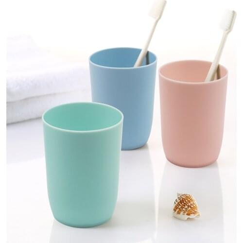 4pcs Unbreakable Toothbrush Cup Reusable Drinking Utensils Tooth Brush Storage Organizer Dishwasher Safe Drink Cup Mixing Color
