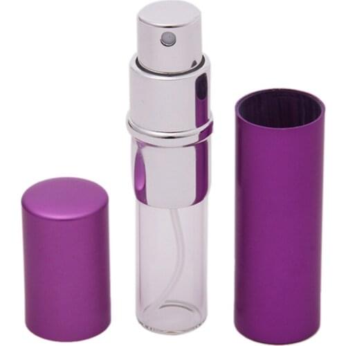 5ml Mini Portable Refillable Perfume Spray Bottle Makeup Water Atomizer Bottle Empty Container Travel Perfume Bottle Tool