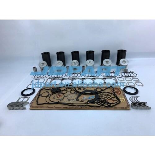 6HK1 Rebuild Kit With Engine Bearings Cylinder Liner Piston Rings Full Gasket Kit For Isuzu