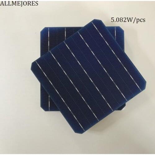 ALLMEJORES DIY 50W Solar panel charger kits 10pcs 5.08W Monocrystalline solar cell A grade 156mm x 156mm Silicon cells