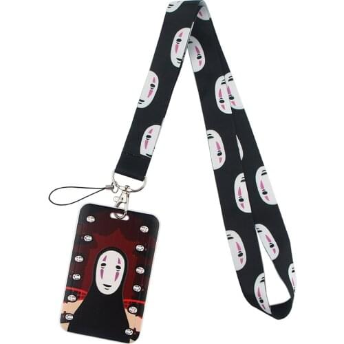 PF436 Dongmanli Japanese Anime Icons Keychain Ribbon Lanyards for Keys ID Card Phone Straps Hanging Rope Lariat Badge Holder