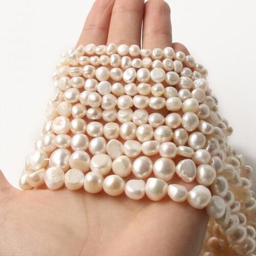 Fine White Natural Freshwater Pearl Irregular Beads For Jewelry Making Irregular Pearl Beads DIY Earrings Bracelet Necklace