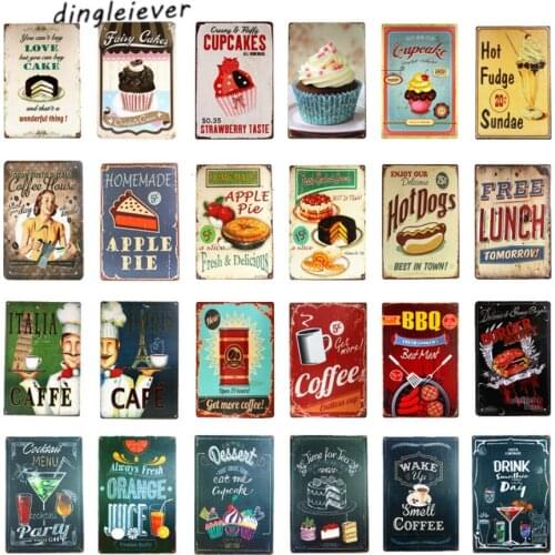 DL-Coffee Metal Sign, Hot Drink, Kitchen, Restaurant, Coffee Shop Wall Decor modern wall art