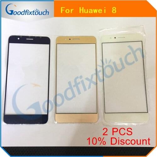 For Huawei Honor 8 Front Screen Outer Glass Touch Outer Cover Panel Lens Replacement Black/White/Gold
