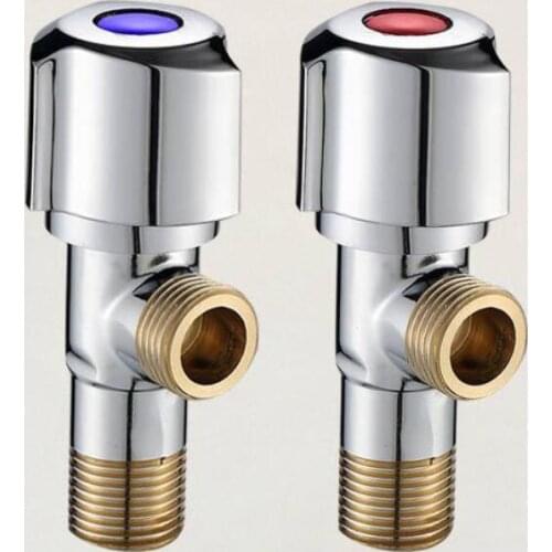 G1/2*1/2 Brass Thickened Angle Valve Faucet Water Heater Closestool Universal Water stop valve, Cold/Hot Water Inlet Valve