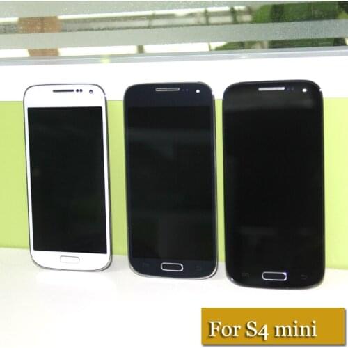I9195 LCD for Samsung S4 mini for Galaxy S4 mini GT-i9195 i9190 i9192 LCD Display Digitizer Touch Screen Assembly with frame