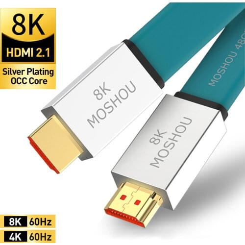 HDMI 2.1 Cable Ultra-HD (UHD) 8K 60Hz 4K 120Hz 48Gbs Audio Video Cables 1M 2M 5M 10M 15M HDR