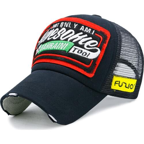 Adult Summer Outdoors Truker Caps Lovers Fashion Hiphop Snapback Hats Men and Women Fashion Mesh Baseball Caps 55-60cm