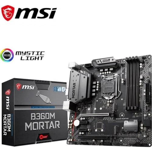 NEW For MSI B360M MORTAR Motherboard LGA 1151 DDR4 For Intel B360 B360M Desktop Mainboard USB3.0 PCI-E X16 3.0 Used