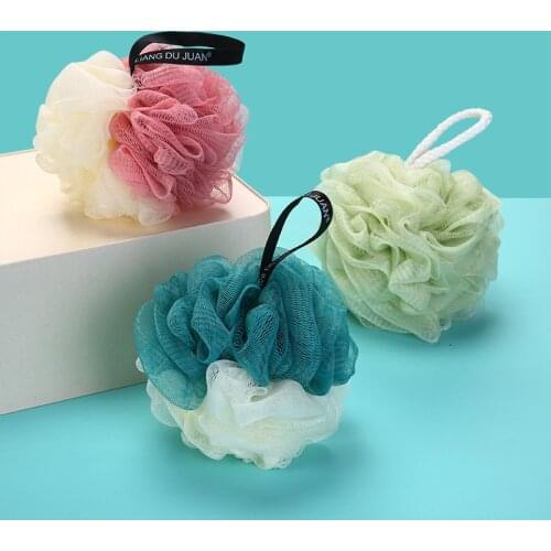 Bath ball super soft large color matching bath ball Korean bath ball rubbing back bath towel bath flower bath ball