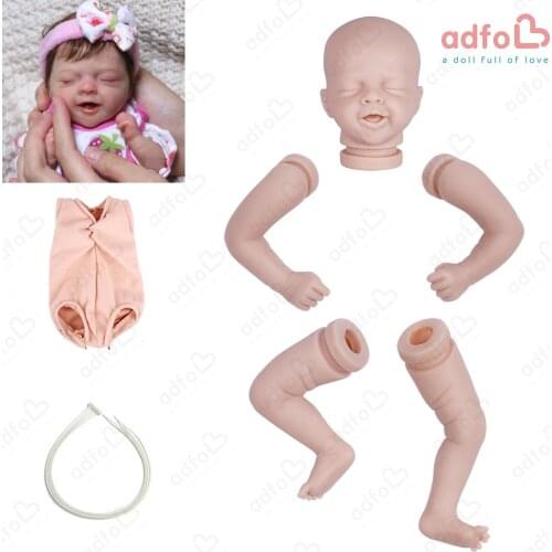 ADFO Reborn Kits Salia 12.5 Inches Realistic Unpainted Vinyl Newborn Dolls Reborn Baby Parts Blank Gift For Girls LoL No Belly