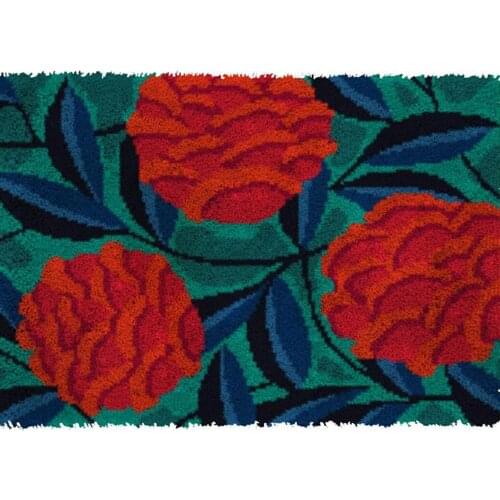 Latch hook rug kits with Pre-Printed Pattern Embroidery kits Cross stitch Hobby and needlework Tapestry Home decoration DIY Rug