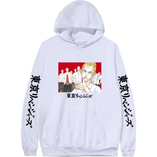 New Arrivals Anime Tokyo Revengers Cosplay Manjiro Sano Cos Personality Printed Hoodie Loose Casual Hooded Sweater Unisex