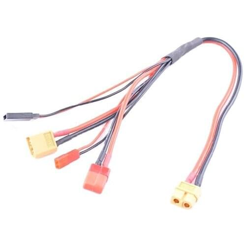 New RC products 4 in 1 XT60 female to XT60 male deans JST/BEC Futaba connector lipo battery multi charger adaptecable lead wire
