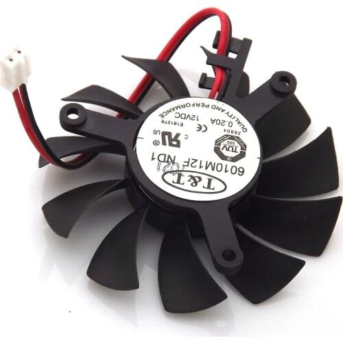 New 6010M12F ND1 12V 0.20A 55mm 39*39*39mm Graphics / Video Card VGA Cooler Fan 2Wire 2Pin