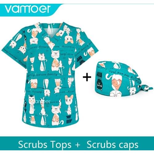 Scrubs tops Oral dentist Worker Nursing Uniforms Hospital Staff Breathable dentistry Surgery Uniform Medical Accessories