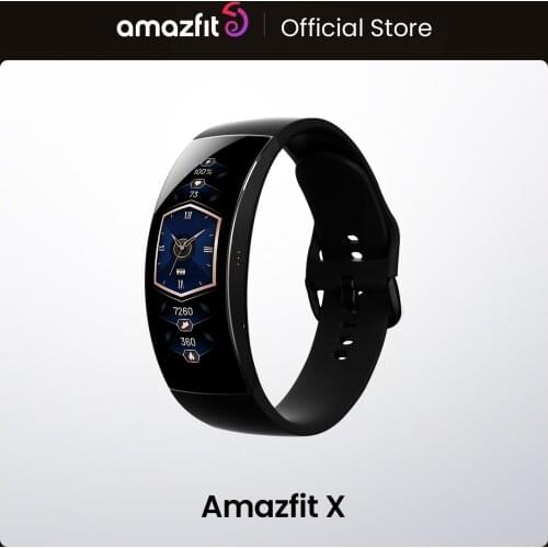 Amazfit X Smartwatch Global Version Curved Screen Titanium Body Sleep Monitoring 5ATM Water Resistant Multi Sports Modes